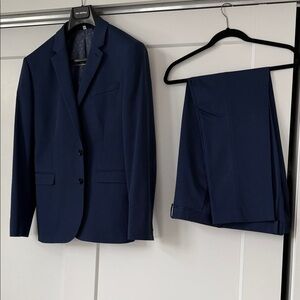 Express Deep Blue Men's Suit-SOLD